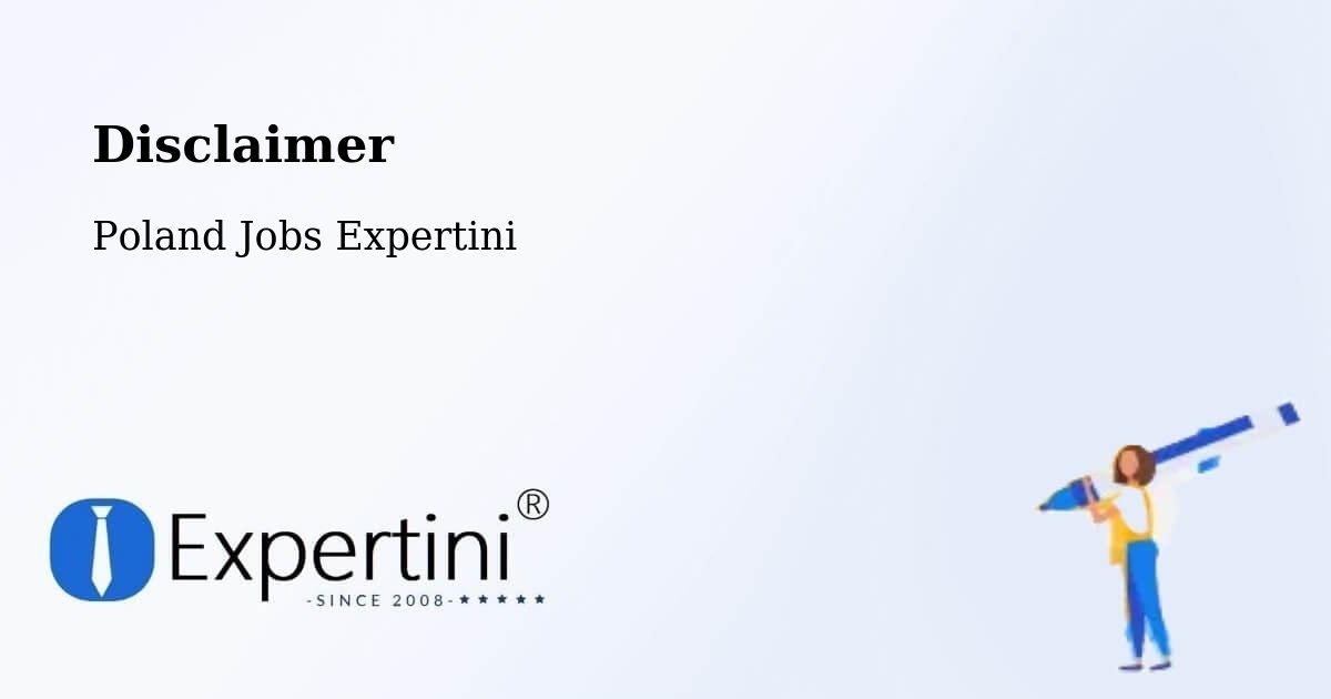 Disclaimer – Kock - Poland Jobs Expertini